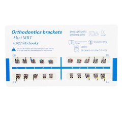 Dental Orthodontic Brackets Brace Mini Standard Edgewise Roth MBT 018 022 ALL