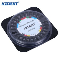 10X AZDENT Dental Orthodontic Ceramic Bracket Braces 5*5 Roth.022 Hooks 345