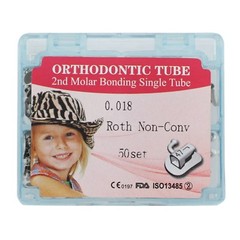 Dental Orthodontic Buccal Tubes 1st 2nd Molar Non-Convertible Bond Roth 018 022