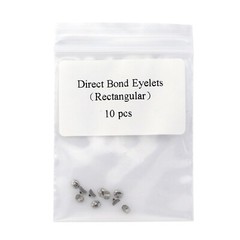 100 Dental Orthodontic Crimpable Lingual Botton Split Stops Traction Hook Eyelet