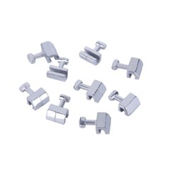 100 Packs Dental Orthodontic Stainless Steel Sliding Crimpable Hook Short 1.6mm