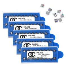 1 Kit Dental Orthodontic Molar Bracket Mini Roth 0.22 345 Hooks