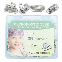tubos de ortodoncia Orthodontic Molar Tubes Brackets Buccal Roth MBT 022 1st 2nd