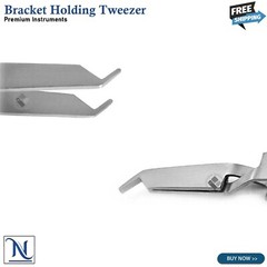Dental Bracket Placing Holding Tweezers Orthodontic Reverse Action Forceps Ortho