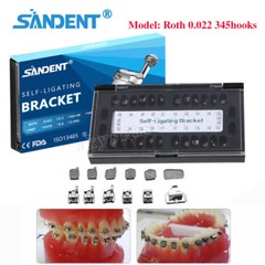 200pcs Dental Orthodontic Self-Ligating Brackets Braces Roth 022 w/ 345 Hooks