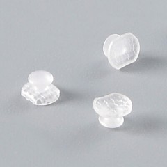 Dental Orthodontic Ceramic Transparent Lingual Button Rectangular Mesh Base