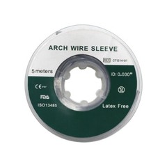 Dental Orthodontic Archwire Sleeve Elastic Protective Tube Soft Bumper Grey