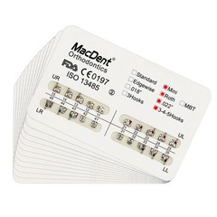 MacDent Dental Orthodontic Brackets Braces Mini Roth MBT Slot 022/018 Hooks 345