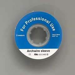 Orthodontic Archwire Sleeve Elastic Protective Tube Dental Wires Bracket Clear