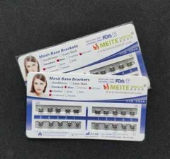 10 Sets Dental Orthodontic Metal Brackets Mini Edgewise 022 345 hooks Mesh Base