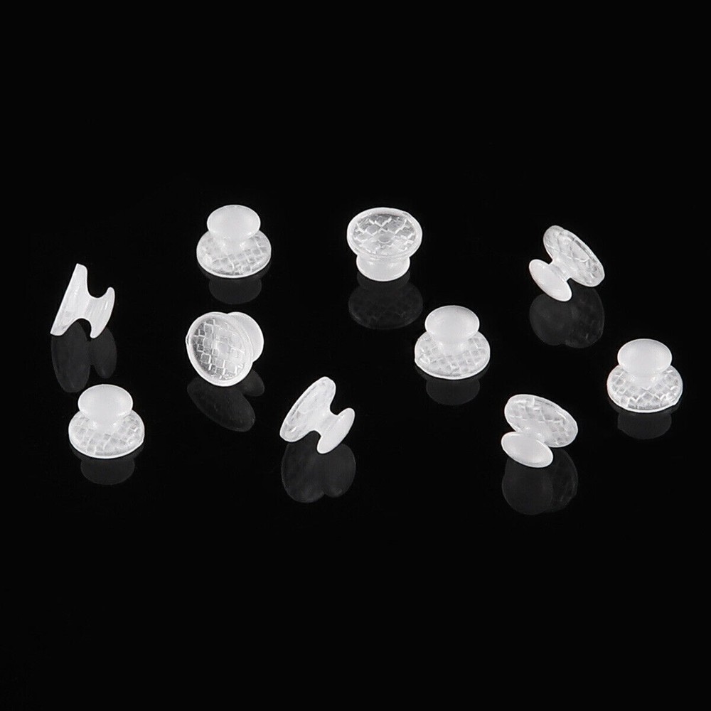10 Pcs/Box Dental Composite Clear Ceramic Bondable Lingual Buttons Round Base