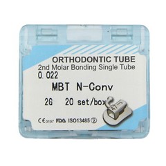 80pc Orthodontic Buccal Tube 1st 2nd Molar Dental Tubos Ortodoncia MBT Roth 022