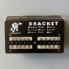 100 Sets Dental Orthodontic Metal Brackets MIM Monoblock Mini Roth 022 345 hooks