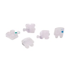 Dental Ortho Brackets MBT/Roth.022 3 4 5Hooks Ceramic Marked Invisible Clear AZ