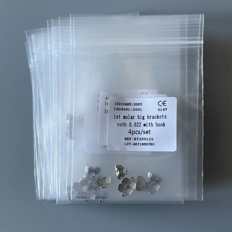 20Kits Dental 1st Brackets Molar Wide Big Bracket Orthodontic Roth MBT Edg 022 H