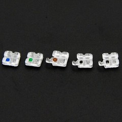 STAR ABSOLUTE Orthodontic Sapphire Brackets Clear Monocystalline Braces Roth MBT