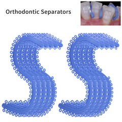 1-10 Bags Dent Orthodontic Separator Tie Blue Color Spacer S type for dentists