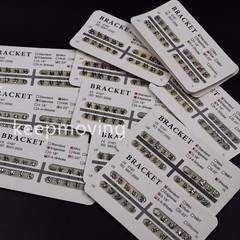 20 Pcs/Set Dental Bracket Braces Mini/Standard Roth/Edgewise/MBT 018/022 Hooks