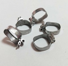 4Pcs Dental orthodontic molar band with lingual sheath Roth 0.022 U3&L2 No-Conv