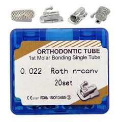 Dental Orthodontic Buccal Tube 1st 2nd Molar Tubes Roth MBT 0.022 Mesh Conv Mono