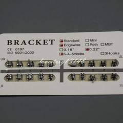 10/20/50 Packs Dental Orthodontic Separable Bracket Standard 018/022 Slot Hooks