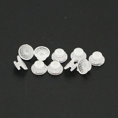 10/pack Dental Orthodontic Ceramic Clear Lingual Button Bondable Round Composite