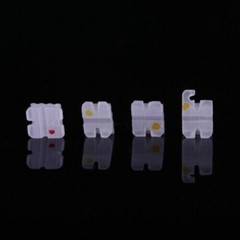5Sets Dental Orthodontic Ceramic Brackets Braces Roth/MBT Slot 0.022 Hooks 3-4-5