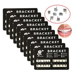 50X YOKA Dental Ortho Metal Brackets Braces Mini/Standard Roth/MBT 022/018 3/345