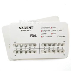 AZDENT Dental Orthodontic Ultrathin Mini/Standard Metal Bracket Braces Hook 345