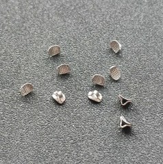 10pcs Dental Orthodontic Lingual Buttons Direct Bond Eyelets Rectanglar Base