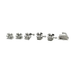 10 Kit Dental Orthodontic Metal Brackets Buccal Tubes 1st Molar Roth 022 345 6-6