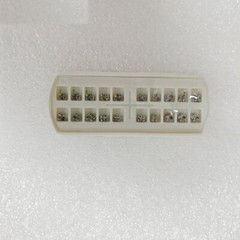5Packs Dental Brackets Orthodontic Metal Mesh Base Braces MBT/Roth 022 345 Hooks