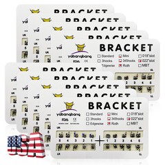 BRACKET Dental Orthodontic Braces Brackets Mini Standard Roth.022 Hooks 3 4 5