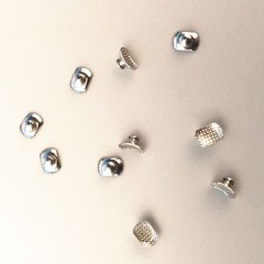 100 Pcs 10 Pack Dental Orthodontic Bondable Lingual Buttons Elliptical Mesh Base