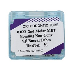80pcs Dental Orthodontic Buccal Tubes 1st 2nd Molar Roth MBT 022 3G Bondable