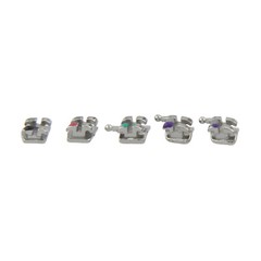 Dental Ortodoncia Braces Brackets Metal MIM Mini 022 018 Roth MBT 345 Hook 5-5