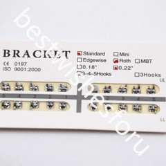 20 Pack Dental Orthodontic Metal Brackets Braces Standard Roth Slot.022 345 Hook