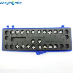 5packs Dental Orthodontic Bracket Ceramic Clear Mini Braces Roth 3 with Hook 022