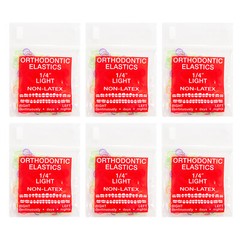100Pcs/Bag JMU Dental Orthodontic Neon Intraoral Elastic Non-Latex Rubber Bands