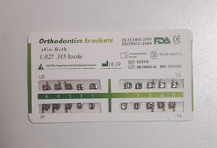 20Pack Dental Orthodontic Metal Braces Bracket Mini Roth 022 345hooks Mesh Base