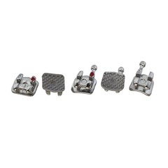 10Sets Dental Orthodontic Metal Brackets Braces Roth 022 345 Hooks Mini Twin