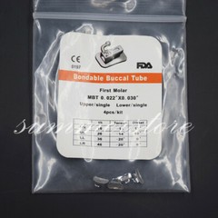 10 Packs Dental Ortho Bondable 1st/2nd Molar 022 Buccal Tube MBT/Roth/Edgewise