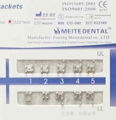 100Sets Dental Orthodontics MIM Monoblock Brackets Mini Edgewise 022 345 hooks