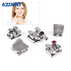 20 PCS AZDENT Dental Orthodontic Brackets Brace Mini Roth Slot.018 Hooks 3
