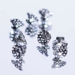 Dental Orthodontic Lingual Buttons Hollow Bondable Round with Holes Round Base