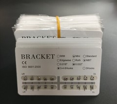 1-1000Sets Dental Orthodontic Metal Brackets Mini MBT 022 345 hooks Mesh Base