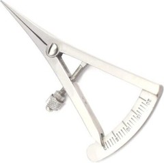Dental Castroviejo Bone Caliper Gauge Orthopedic Implant Measuring Instrument