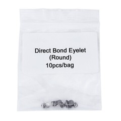 10/bag Dental Orthodontic Lingual Buttons Bondable Direct Eyelet Round Base