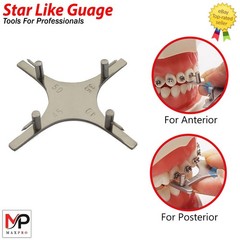 Dental Orthodontic Boone Star Gauge Bracket Positioning Accurate Placement