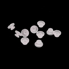 Dental Lingual Button Ceramic Clear Invisable Retainer Aligner Bondable Round
